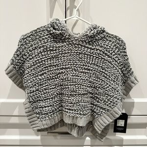 Toddler Ripzone Poncho, 2T in Light/Charcoal Grey